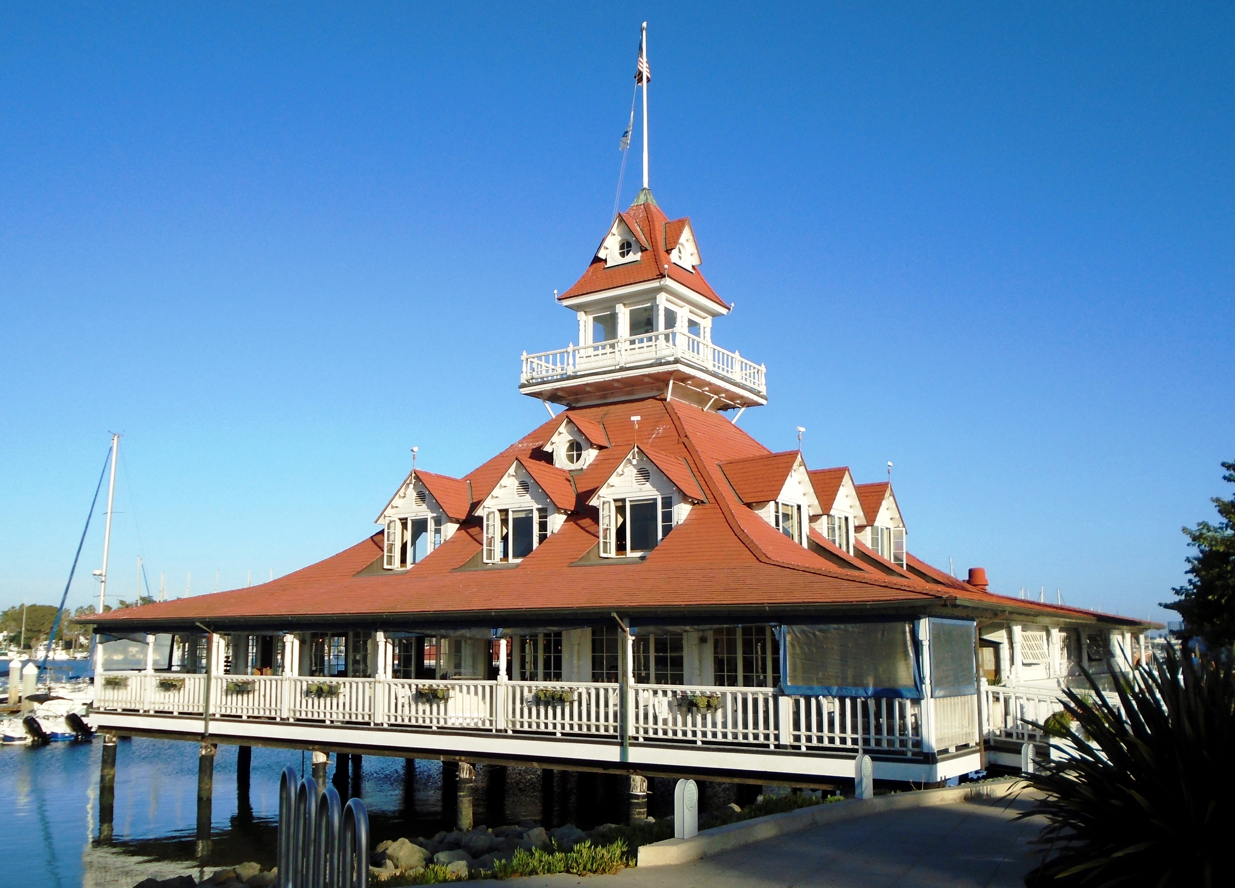 The Historic Coronado Boathouse on Glorietta Bay