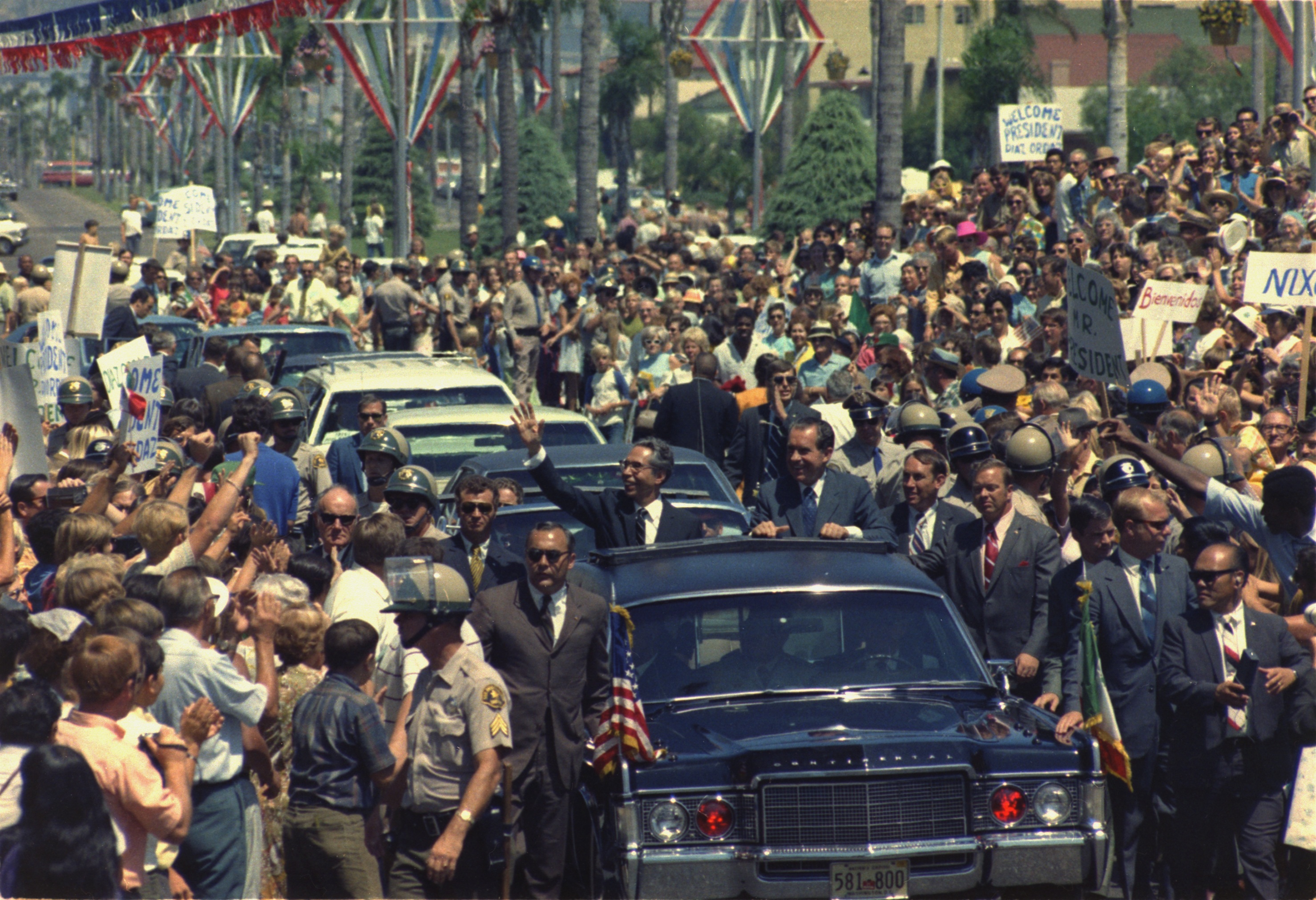 President Richard Nixon and Mexican President Gustavo Diaz Ordaz (1970)