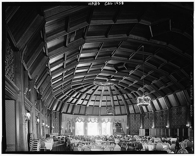 The Crown Room Ceiling Timber Framing and Sugar Pine Arches